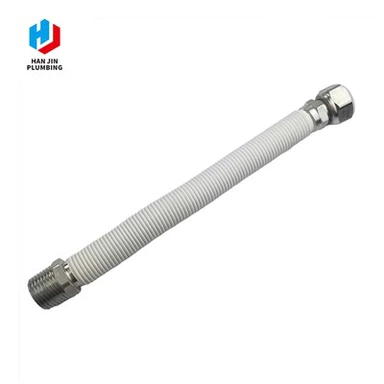 Manguera de metal recubierta de PVC blanco